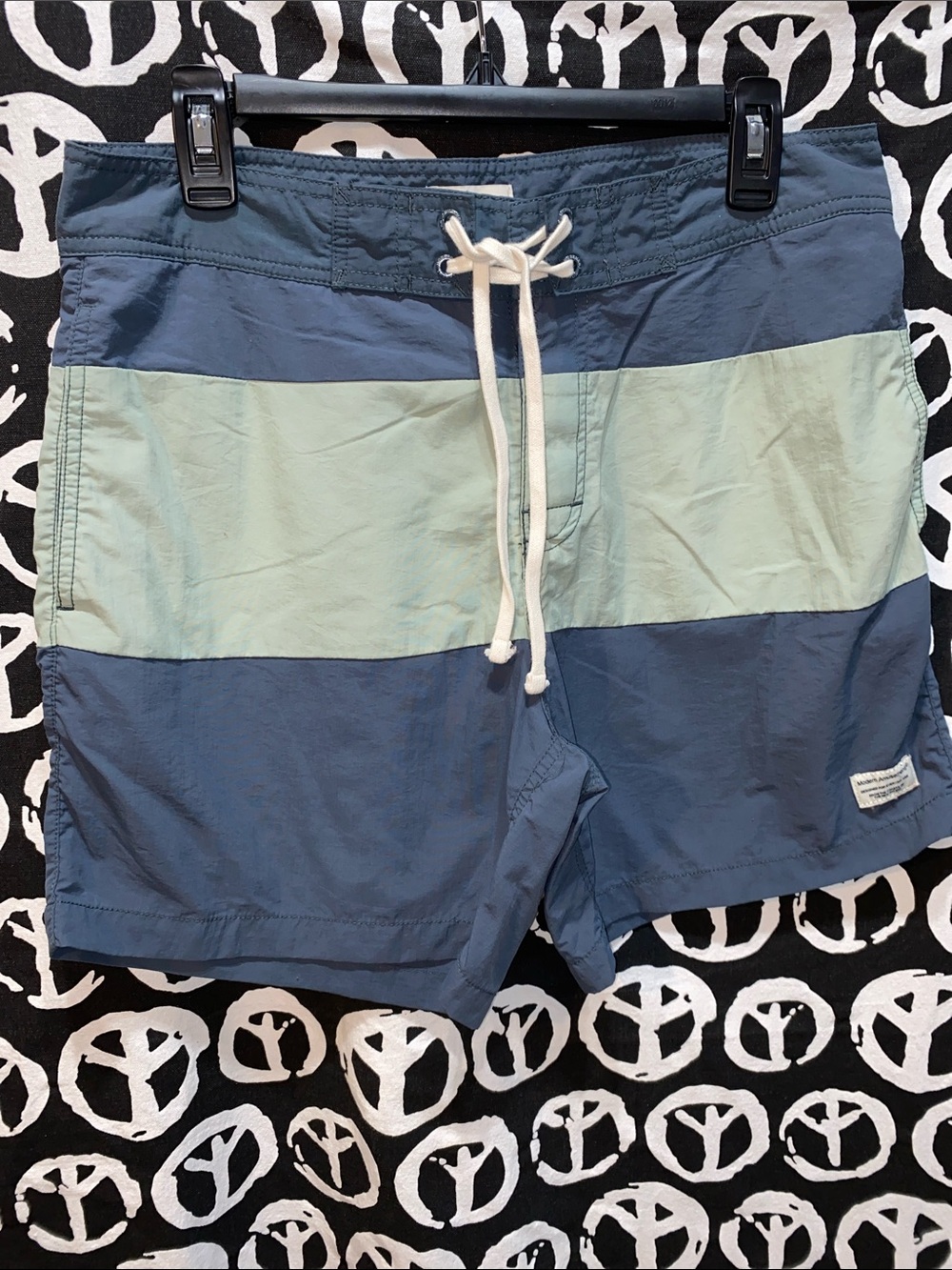 MEN MODERN AMUSEMENT SHORTS SZ 30 GREY/GREEN